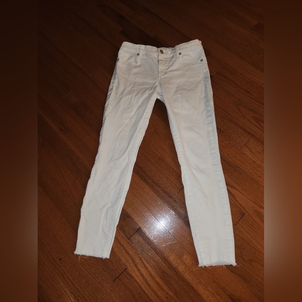 Loft White Skinny Jeans